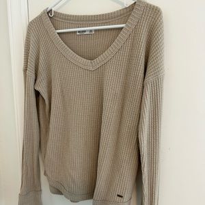 Hollister waffle knit top